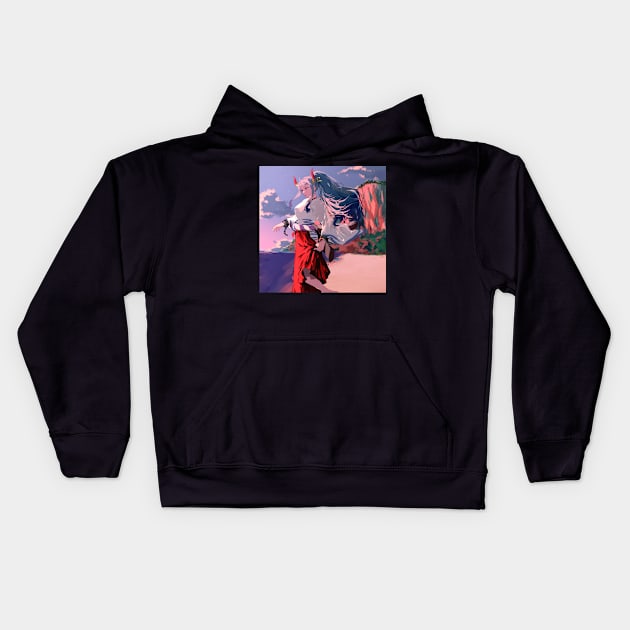 One Piece Yamato Kids Hoodie by Zoe Latkin